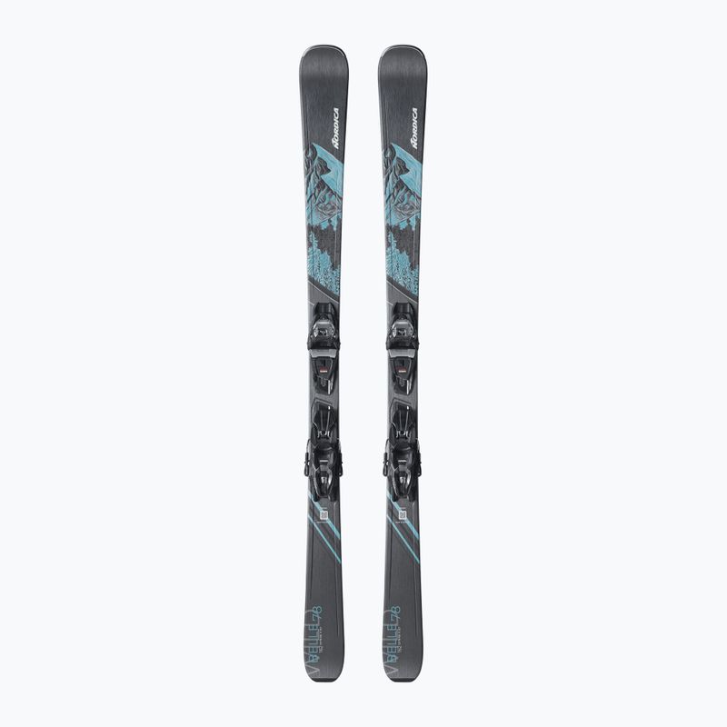 Női alpesi sílécek Nordica Wild Belle 78 + kötések TP2COMP10 FDT black/water