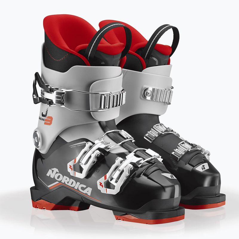 Gyermek sícipők Nordica Speedmachine J 3 black/grey/red 7