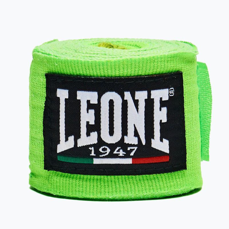 Bokszoló kézbandázsok Leone 1947 Hand Wraps 350 cm fluorescent green 2
