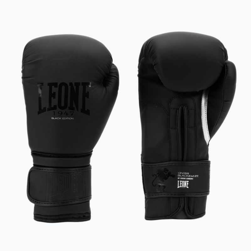Boxkesztyű Leone 1947 fekete-fehér fekete GN059