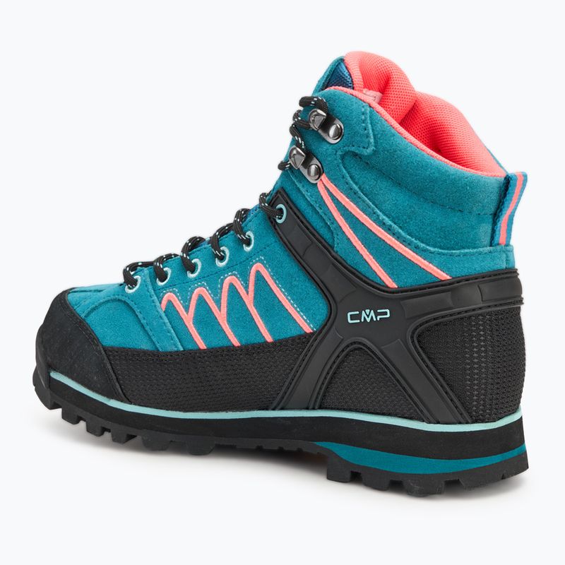 Női trekking cipő CMP Moon Mid WP teal/red fluo 3