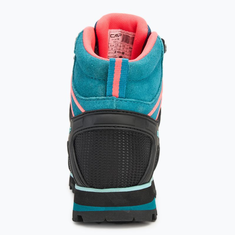 Női trekking cipő CMP Moon Mid WP teal/red fluo 6