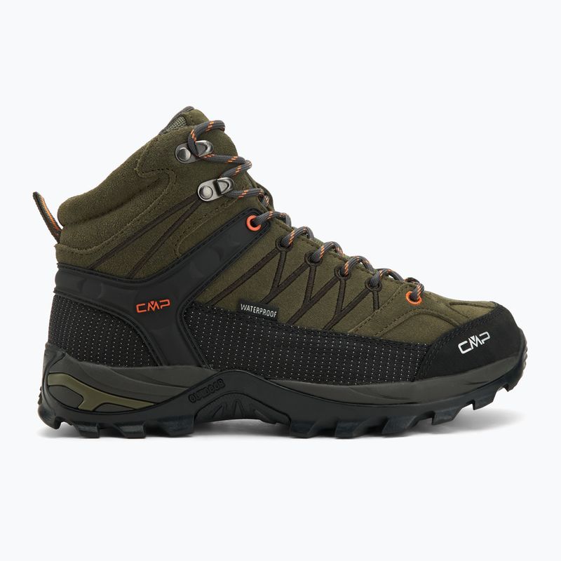 Férfi trekking cipő CMP Rigel Mid Wp olive/flame 2