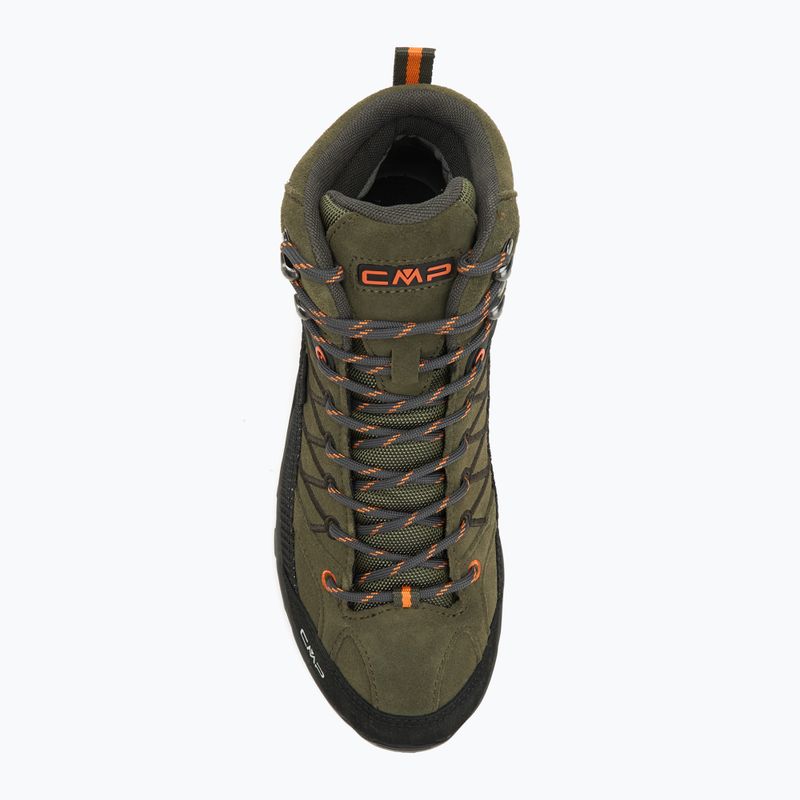 Férfi trekking cipő CMP Rigel Mid Wp olive/flame 5