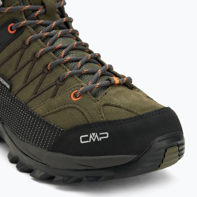 Férfi trekking cipő CMP Rigel Mid Wp olive/flame 6