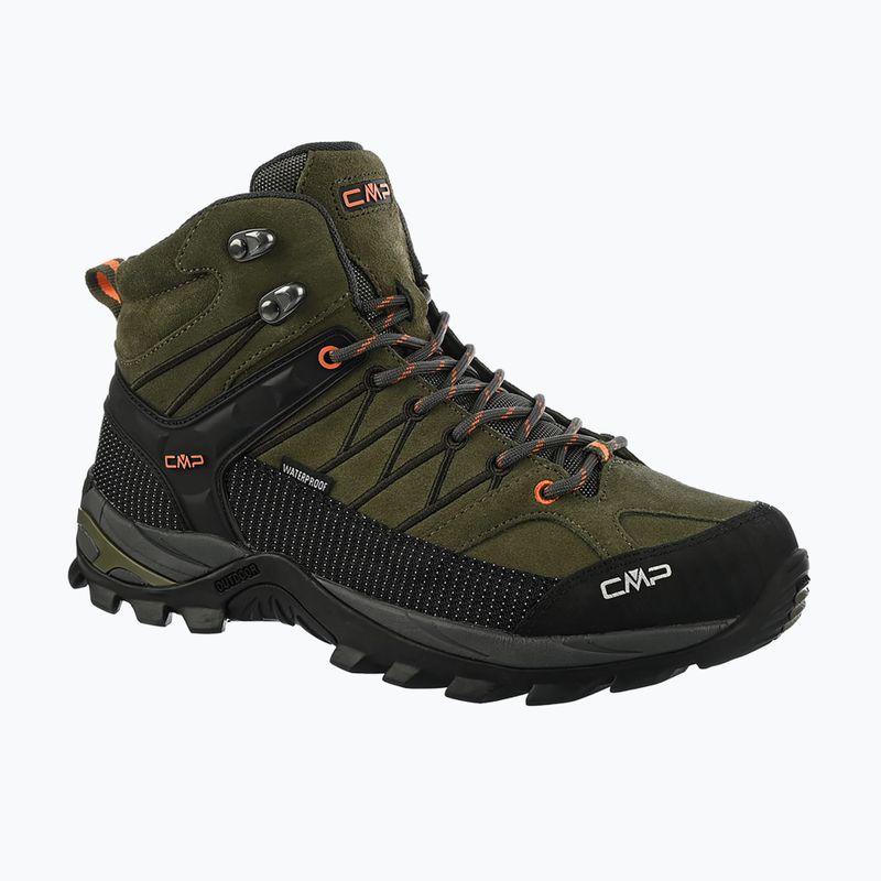 Férfi trekking cipő CMP Rigel Mid Wp olive/flame
