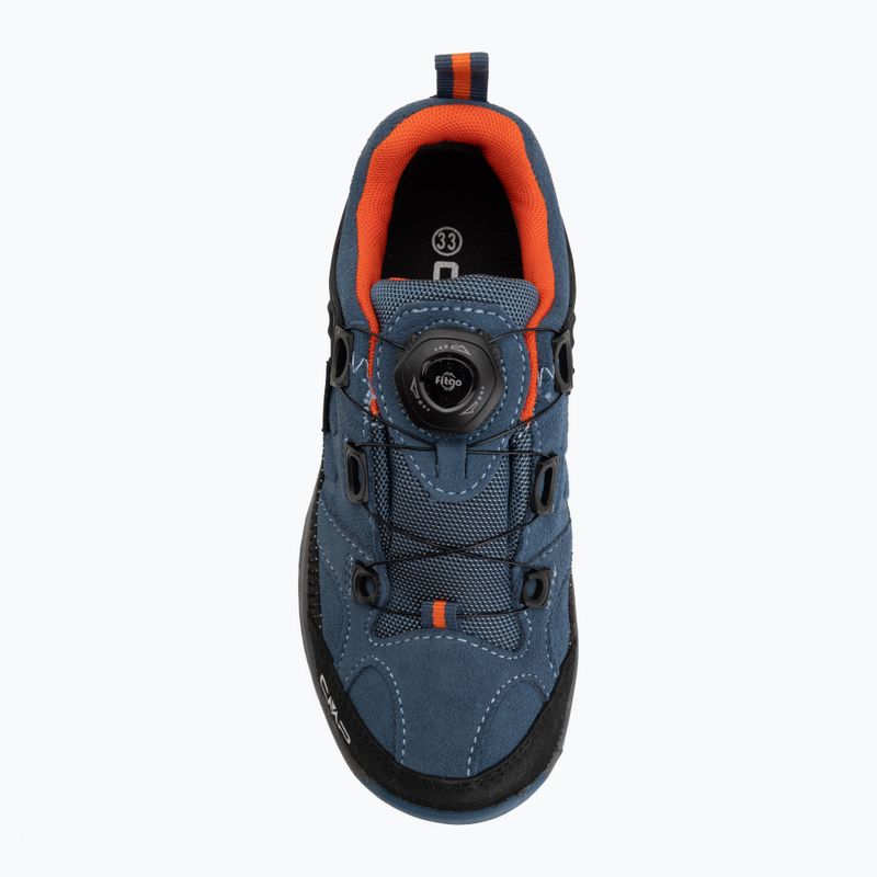 Gyermek túracipők CMP Kiruna Low FitGo Waterproof bluestone/arancio 5