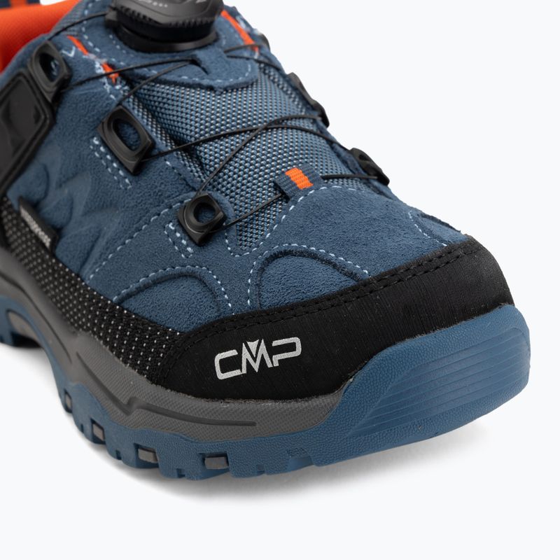 Gyermek túracipők CMP Kiruna Low FitGo Waterproof bluestone/arancio 7