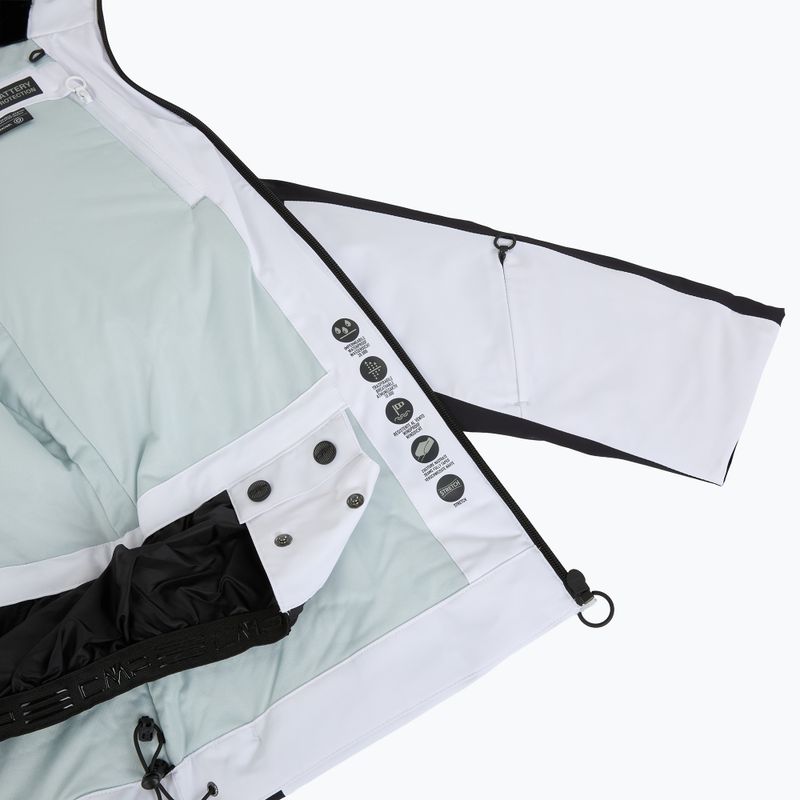 Női sídzseki CMP 35W0246 Zip Hood Synthetic Fur white 6