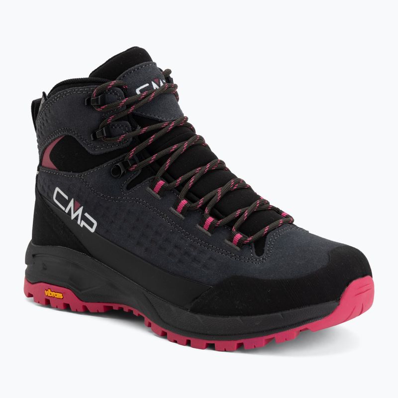 Női túracipők CMP Vertyx Mid Waterproof grey/fuxia