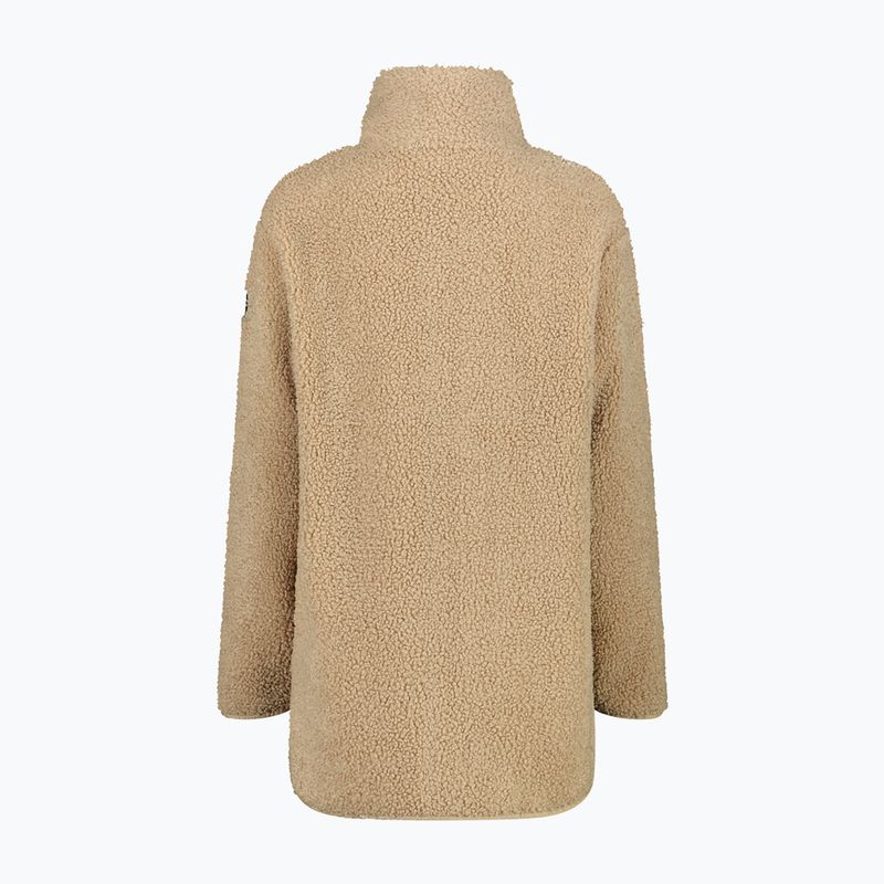 Női kabát CMP 35P3846 Long Teddy Highloft cookie 2