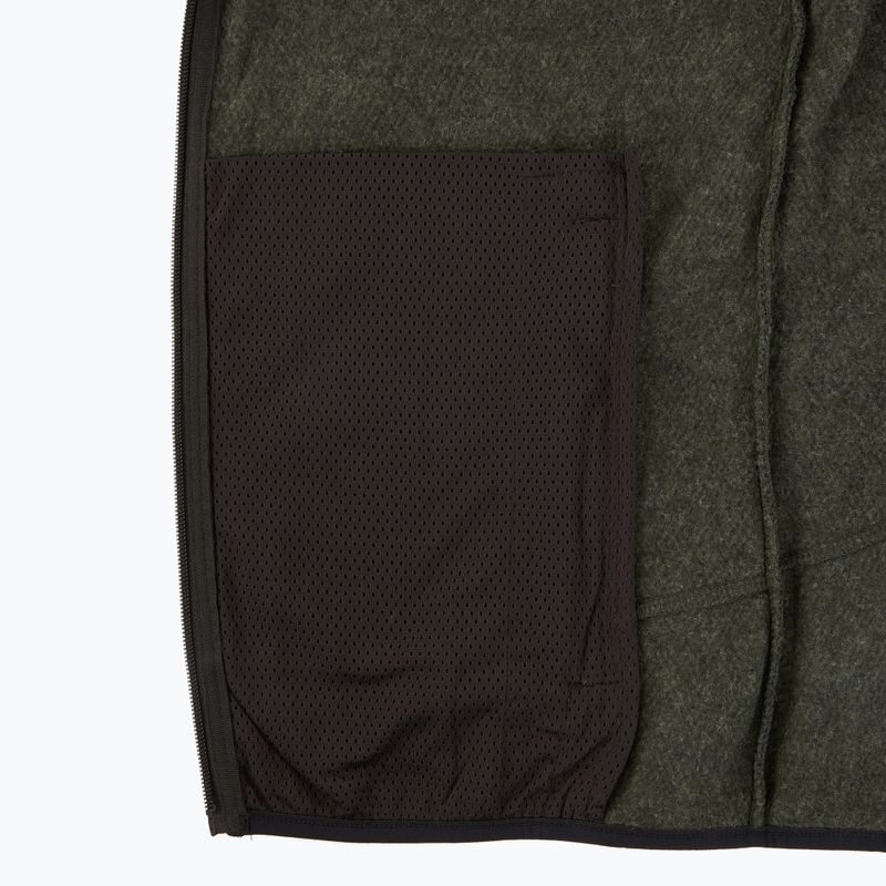 Férfi polár pulóver CMP 35H3907 Melange Knitted forest melange/black/ferrari red 5