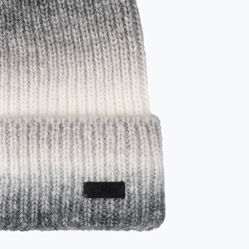 Női téli sapka CMP 5505813 Knitted anthracite/white 3
