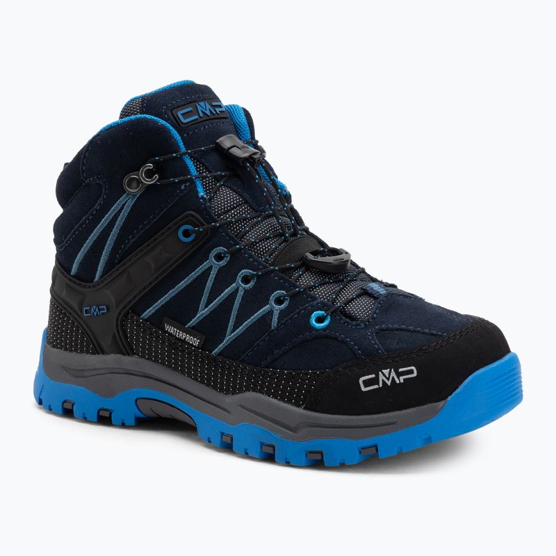 Gyerek túrabakancs CMP Rigel Mid Wp blue/bluestone/royal blue