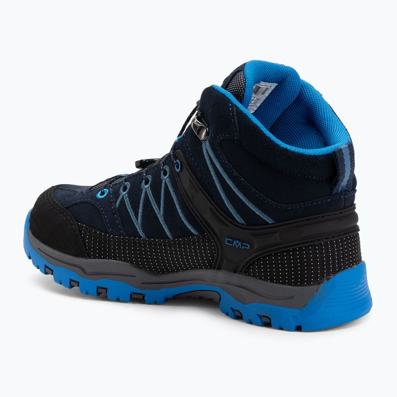 Gyerek túrabakancs CMP Rigel Mid Wp blue/bluestone/royal blue 3