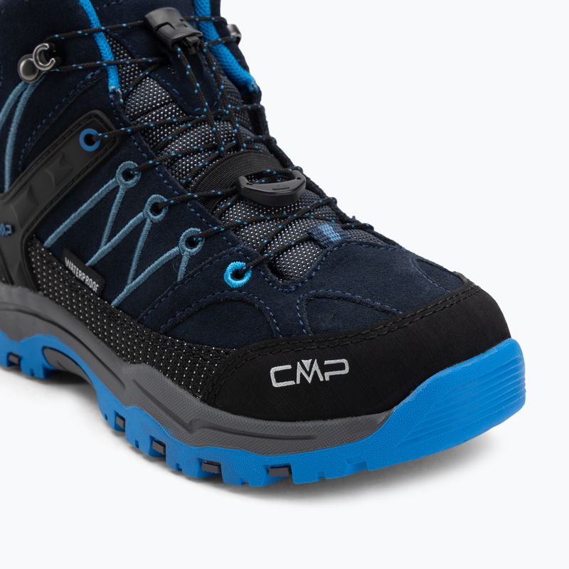 Gyerek túrabakancs CMP Rigel Mid Wp blue/bluestone/royal blue 7