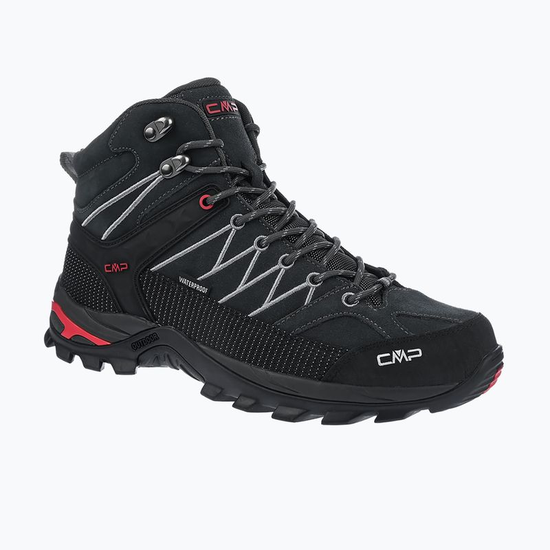 Férfi túracipő CMP Rigel Mid Wp titanium/ferrari