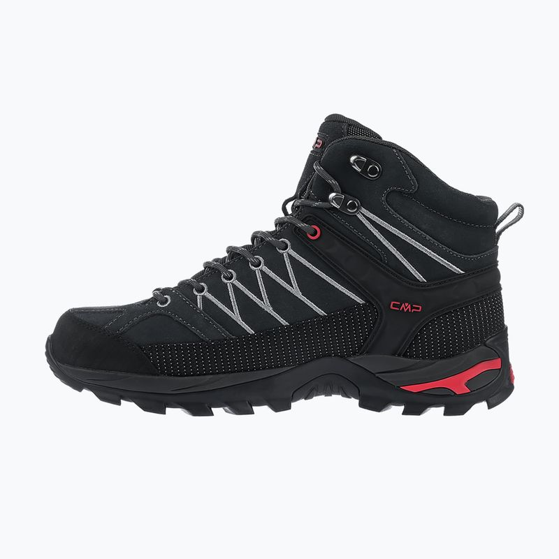 Férfi túracipő CMP Rigel Mid Wp titanium/ferrari 3