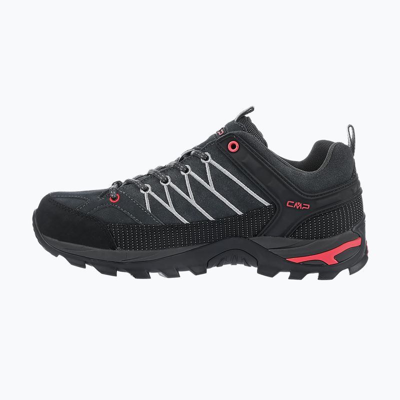 Férfi túracipő CMP Rigel Low titanium/ferrari red 3