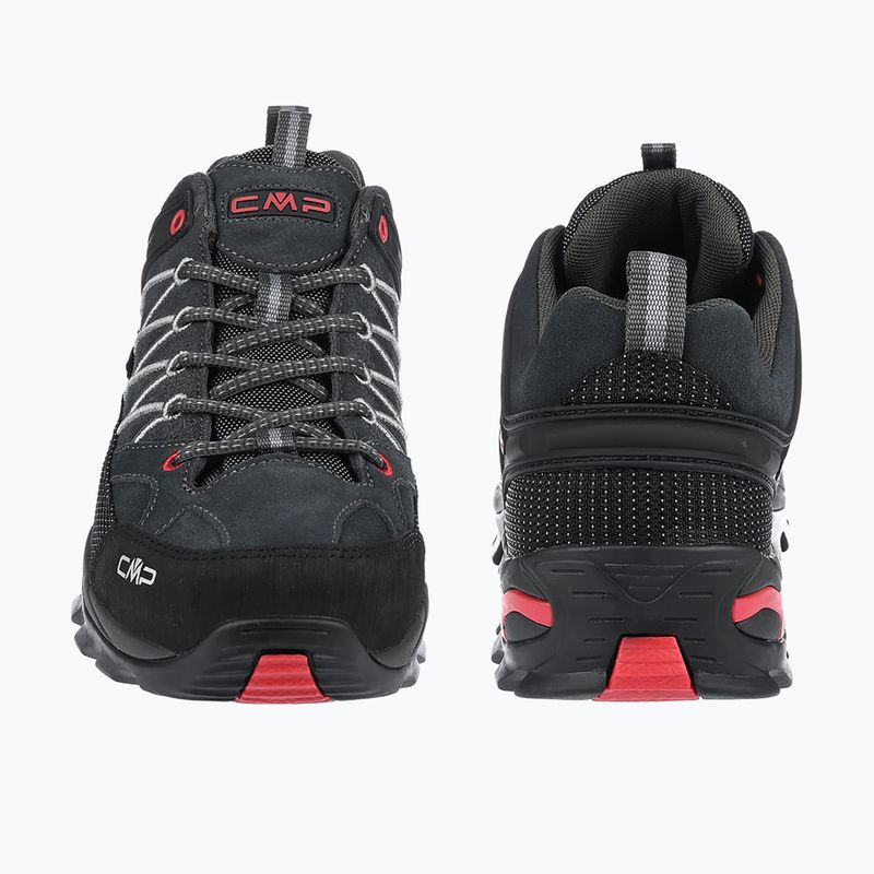 Férfi túracipő CMP Rigel Low titanium/ferrari red 4