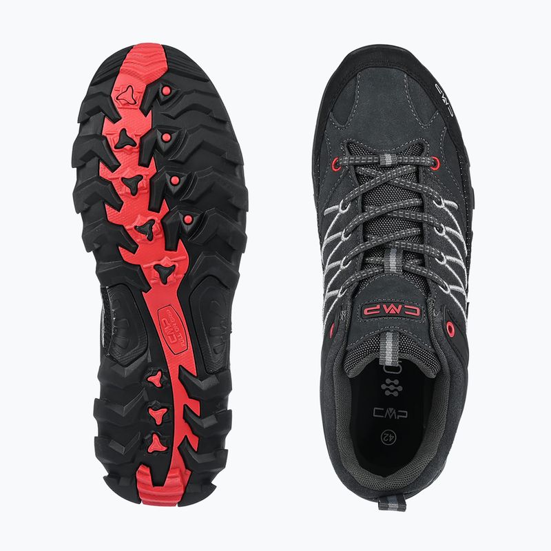 Férfi túracipő CMP Rigel Low titanium/ferrari red 5