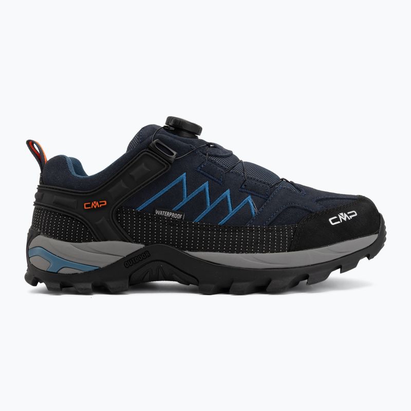 Férfi túracipők CMP Rigel Low Fitgo Wp b.blue/flash orange 2