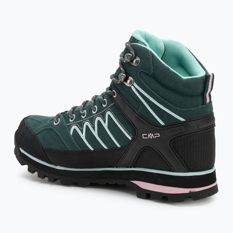 Női trekkingcipő CMP Moon Mid WP trek/green/pink 3