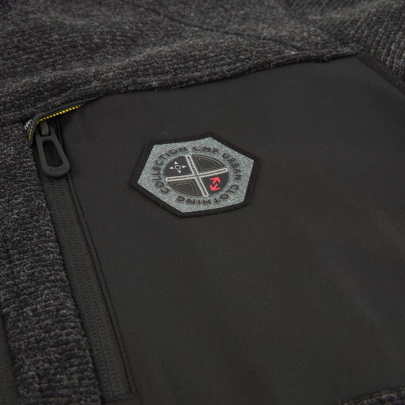 Férfi polár pulóver CMP 35H3907 Melange kötött anthracite melange 4