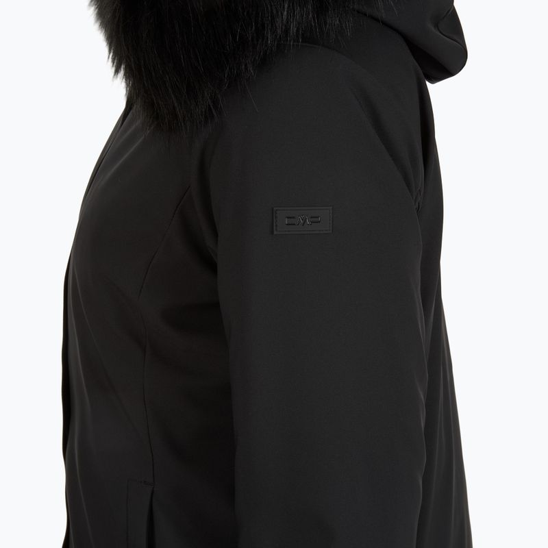 Női bélelt dzseki CMP 35K3626F Zip Hood Synthetic Fur black 3
