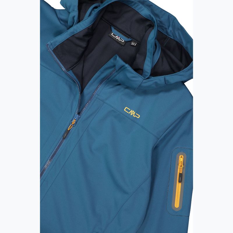 Férfi softshell dzseki CMP 39A5027 Zip Hood petroleum 5