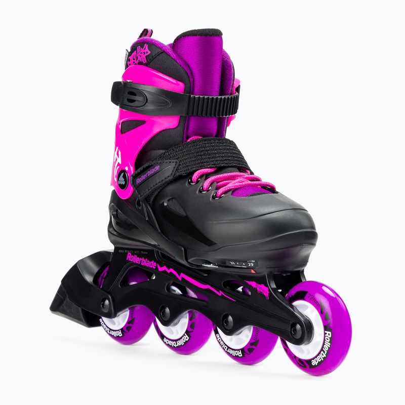 Rollerblade Fury G gyermek görkorcsolya fekete/rózsaszín 07067100 7Y9