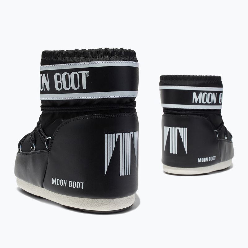 Női Moon Boot Icon Low Nylon hócsizma fekete 8