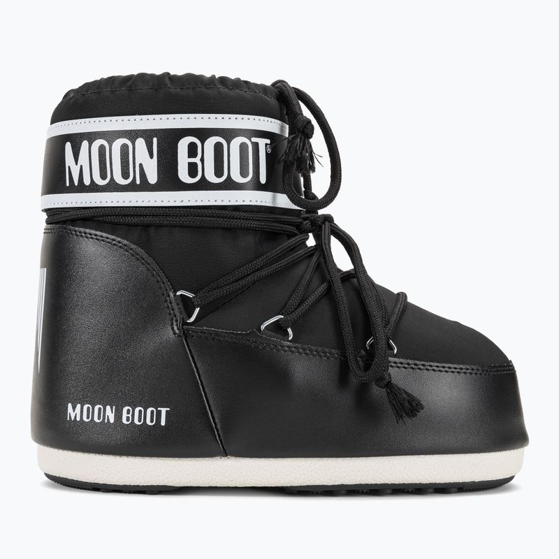 Női Moon Boot Icon Low Nylon hócsizma fekete 2