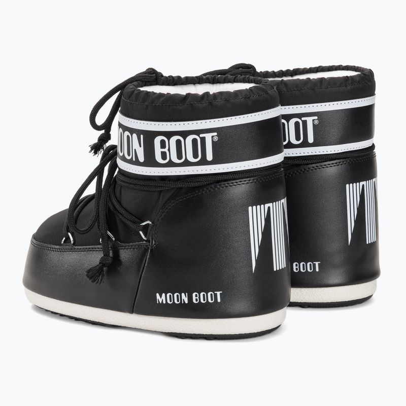 Női Moon Boot Icon Low Nylon hócsizma fekete 3