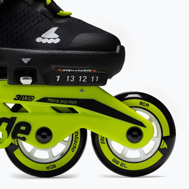 Rollerblade Microblade gyermek korcsolya fekete/sárga 7101700215 6