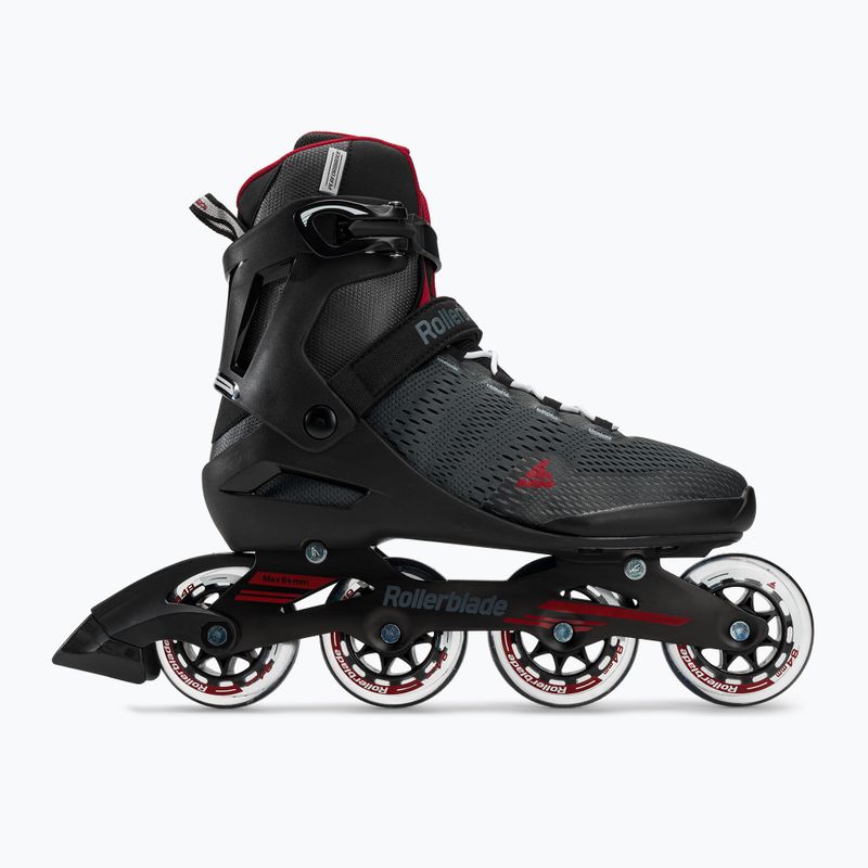 Férfi Rollerblade Spark 84 sötétszürke/piros görkorcsolya görkorcsolya 2