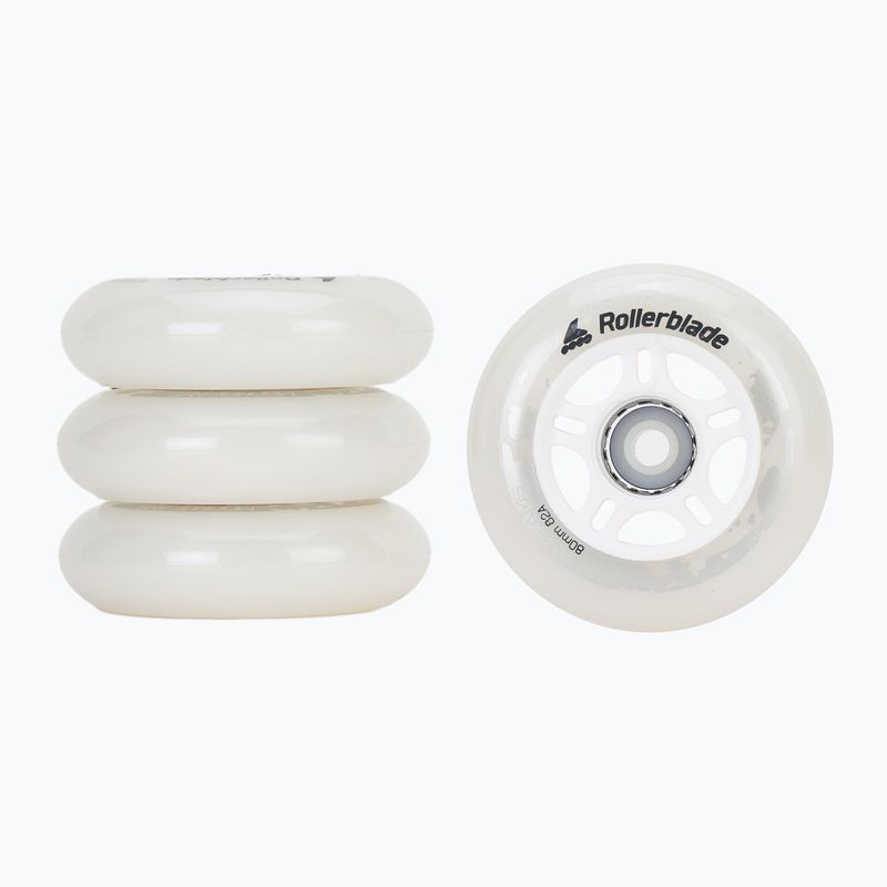 Rollerblade Moonbeams Led kerekek 80/82A 4 db fehér 06120000 101