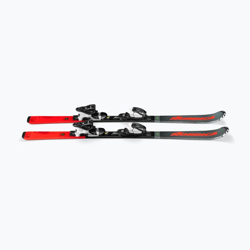Gyermek lesiklás síléc Nordica Team J R + J7.0 FDT szürke/piros 7