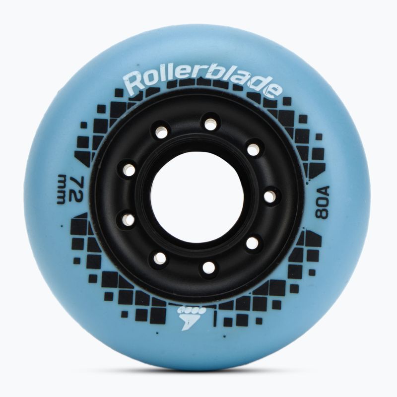 Rollerblade Apex XC 72 mm/80A görkorcsolya kerekek 4 db világoskék