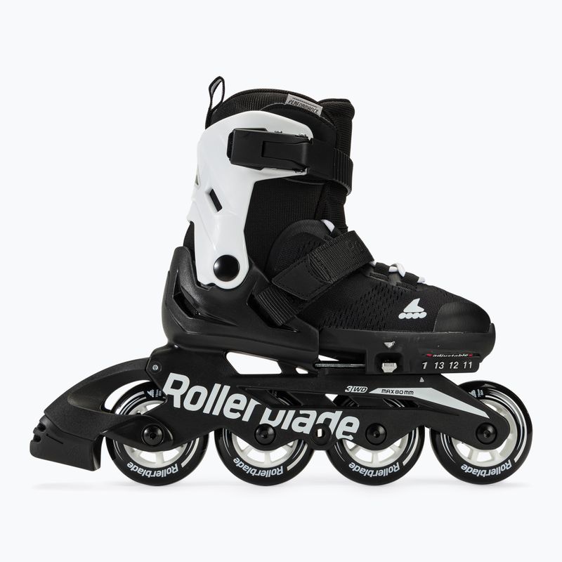 Gyerek görkorcsolya Rollerblade Microblade black/white 6