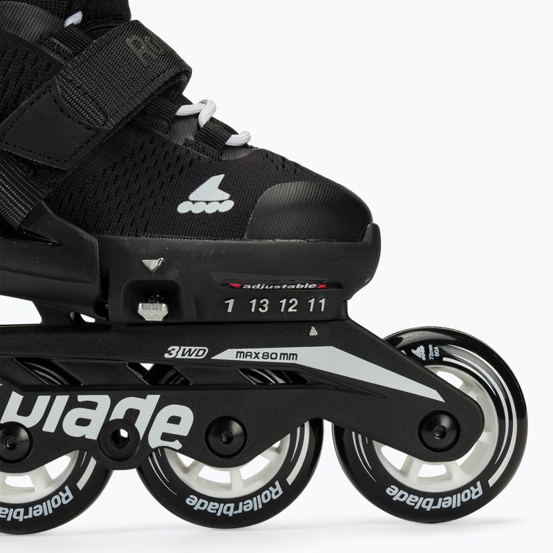 Gyerek görkorcsolya Rollerblade Microblade black/white 7