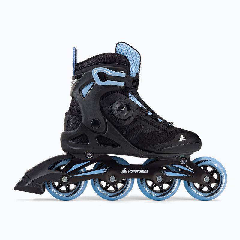 Női Rollerblade Macroblade 84 BOA fekete-kék görkorcsolyák 07370700092 2