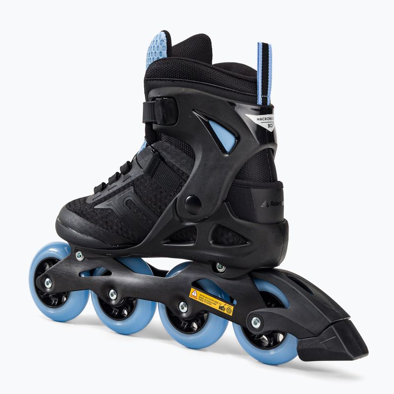 Női Rollerblade Macroblade 84 BOA fekete-kék görkorcsolyák 07370700092 3