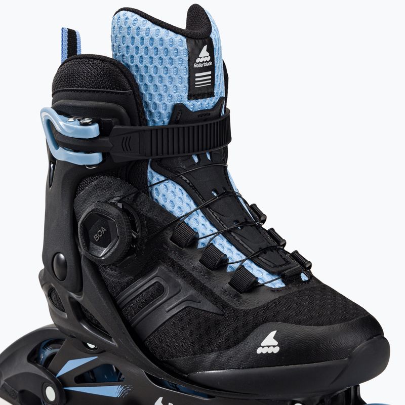 Női Rollerblade Macroblade 84 BOA fekete-kék görkorcsolyák 07370700092 5