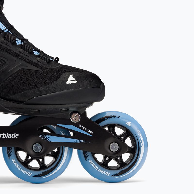 Női Rollerblade Macroblade 84 BOA fekete-kék görkorcsolyák 07370700092 6