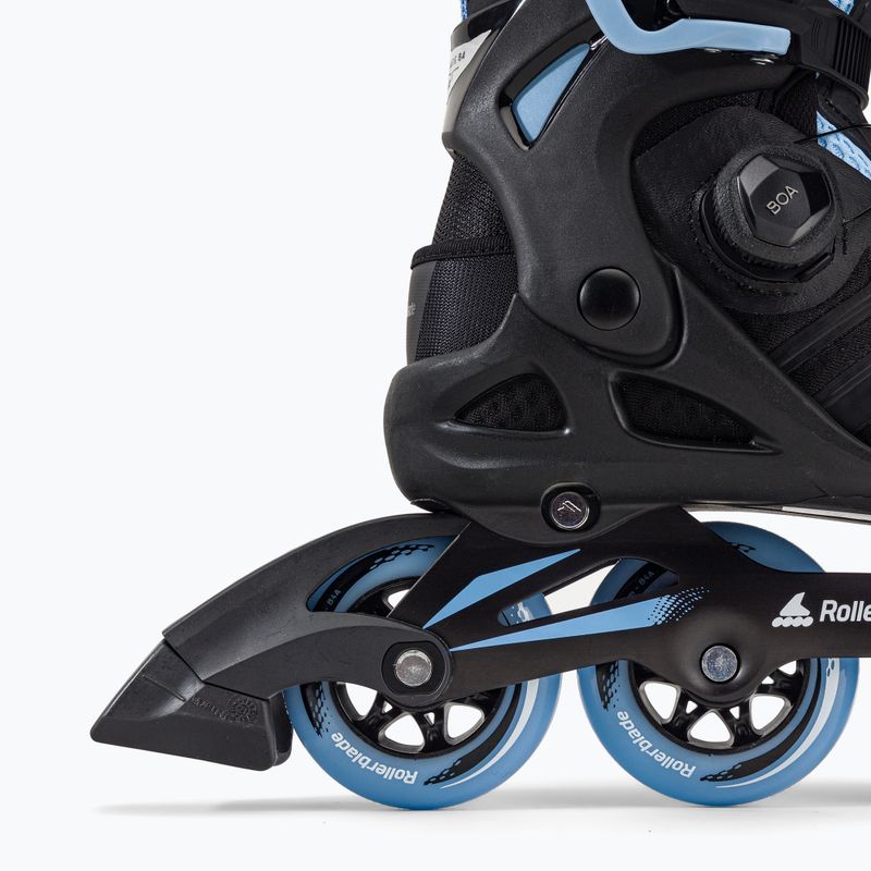 Női Rollerblade Macroblade 84 BOA fekete-kék görkorcsolyák 07370700092 7