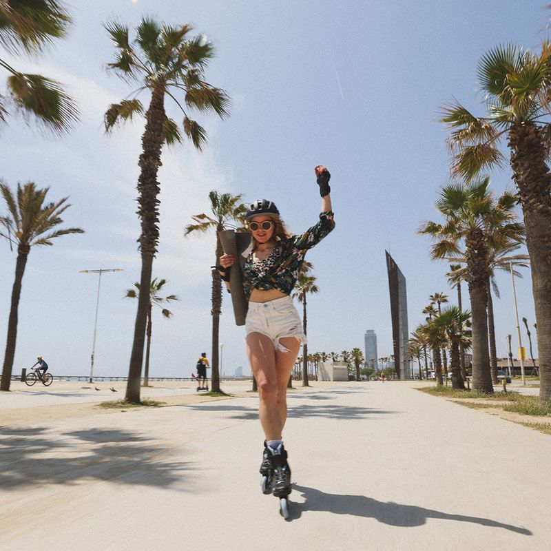 Női Rollerblade Macroblade 84 BOA fekete-kék görkorcsolyák 07370700092 15