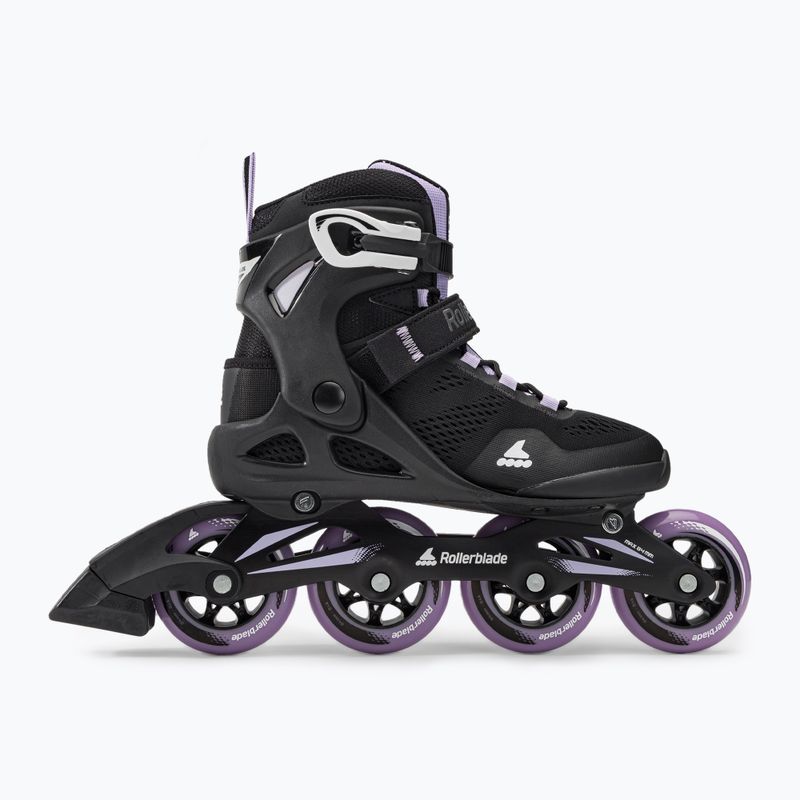 Rollerblade Macroblade 84 női görkorcsolya fekete és lila 07370900 2