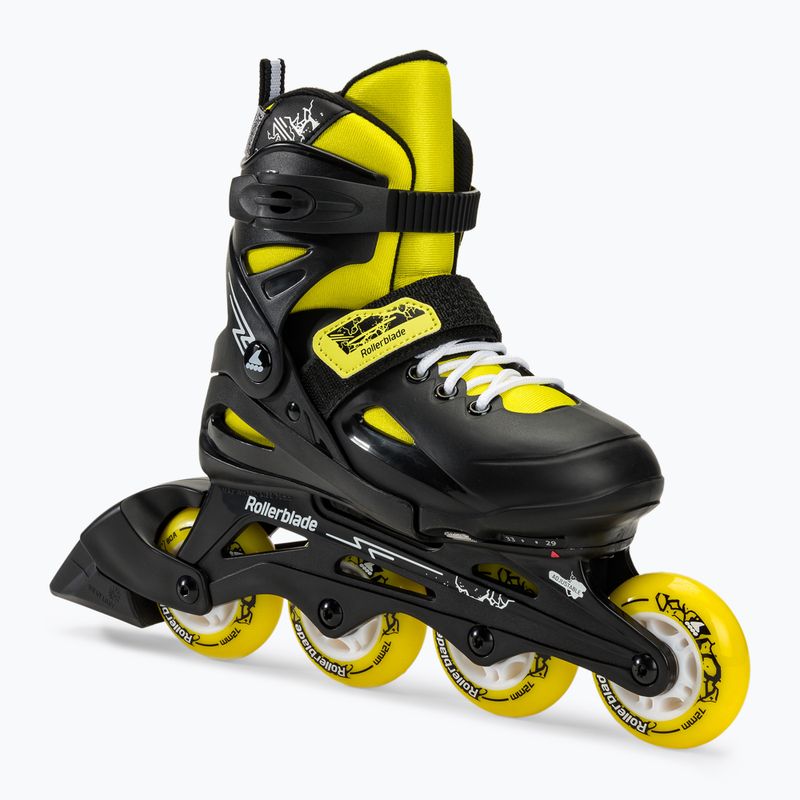 Rollerblade Fury gyermek görkorcsolya fekete/sárga