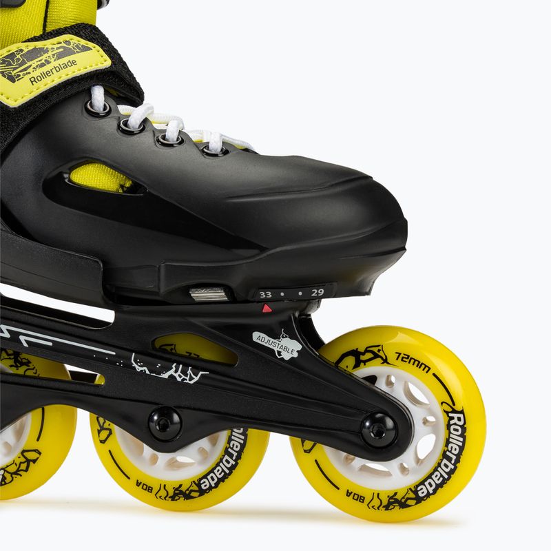 Gyerek görkorcsolya Rollerblade Fury black/yellow 5